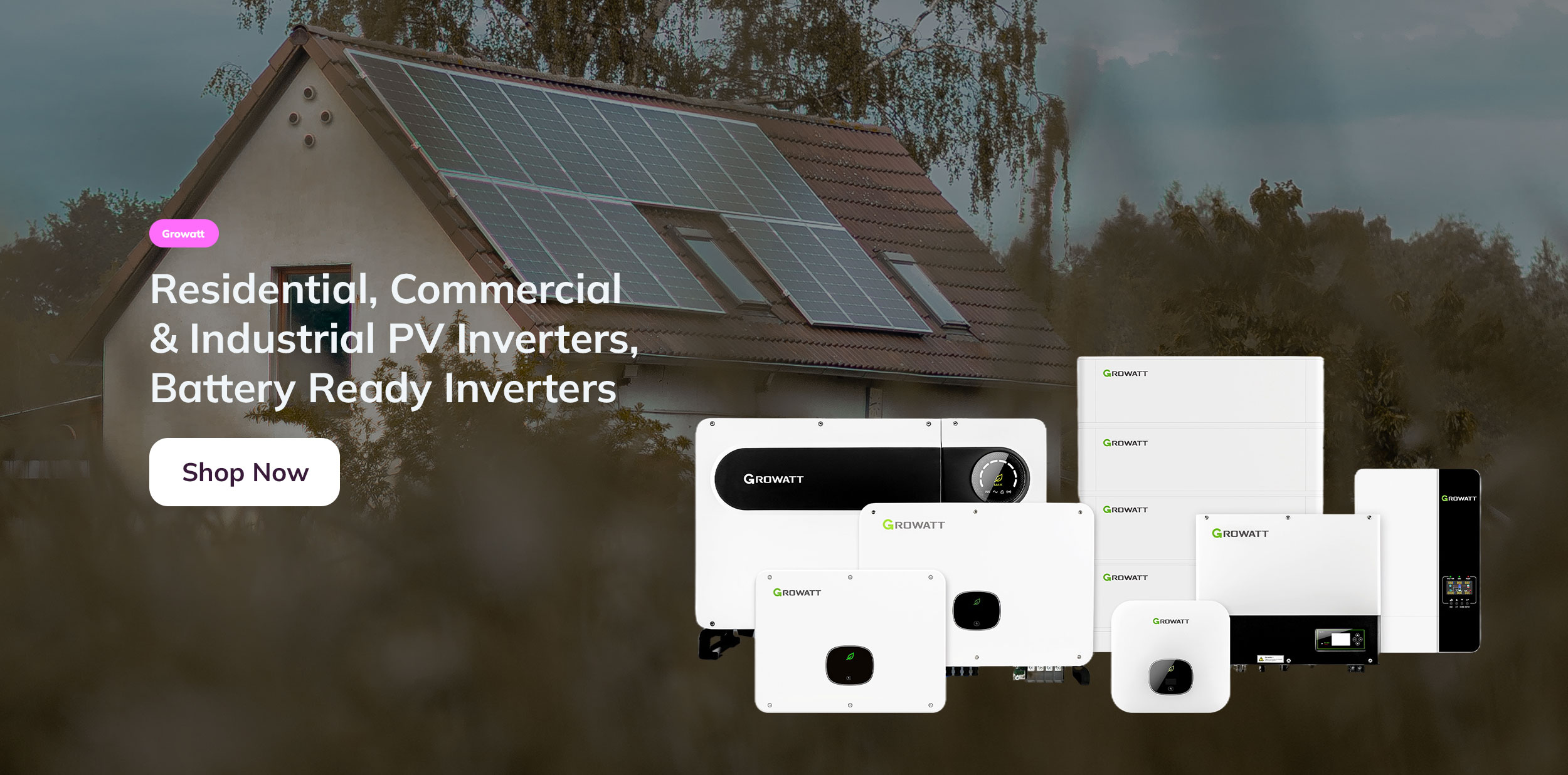 Growatt Residential, Commercial & Industrial PV Inverters